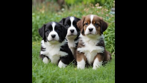 Puppies in the Garden