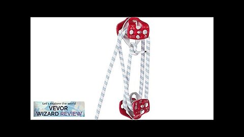 VEVOR Twin Sheave Block and Tackle 0.43-0.5Inch 100-200Ft Twin Sheave Block Review