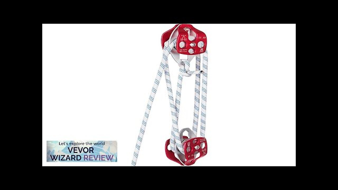 VEVOR Twin Sheave Block and Tackle 0.43-0.5Inch 100-200Ft Twin Sheave Block Review