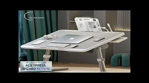 Adjustable Liftable Laptop Small Desk on Bed Study Reading Writing Work Folding Review