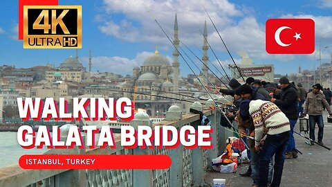🇹🇷 Istanbul Walking Tour with the Famous Galata Bridge Fisherman