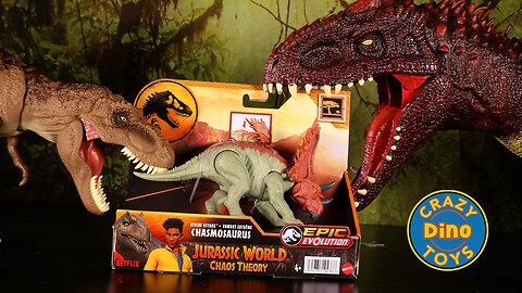 New Jurassic World Chaos Theory Dinosaur Toys 2025 Strike Attack Chasmosaurus Unboxed Dino Battles