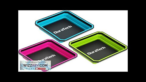 DURATECH Magnetic Foldable Parts Tray Set 3 Pack Collapsible Silicone Tool Tray Review