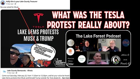 🚨 Lake County Treasurer Holly Kim & Lake County Democrats' Libertyville Tesla Protest 🚨