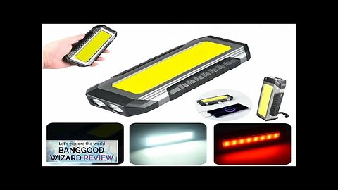 COB LED Work Light USB Rechargeable Flashlight Camping Lantern LED Flashlight Camping Review