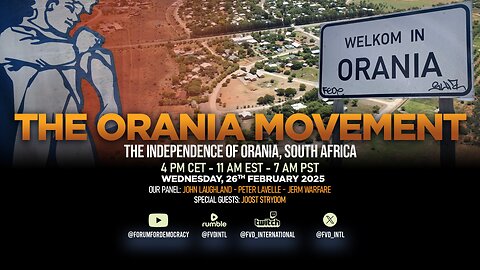 🏛️ The Forum and Friends: The Orania Movement with Joost Strydom