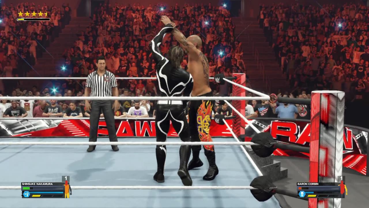 Shinsuke Nakamura VS Baron Corbin Raw S 1 E 78