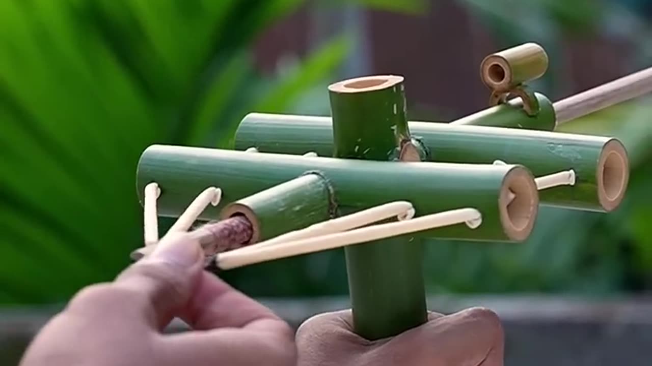 Bamboo creations with Bamboo archer #bamboo #Diy #Slingshots #Bambooart