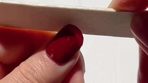 No UV needed gel nail stickers,red nail stickers