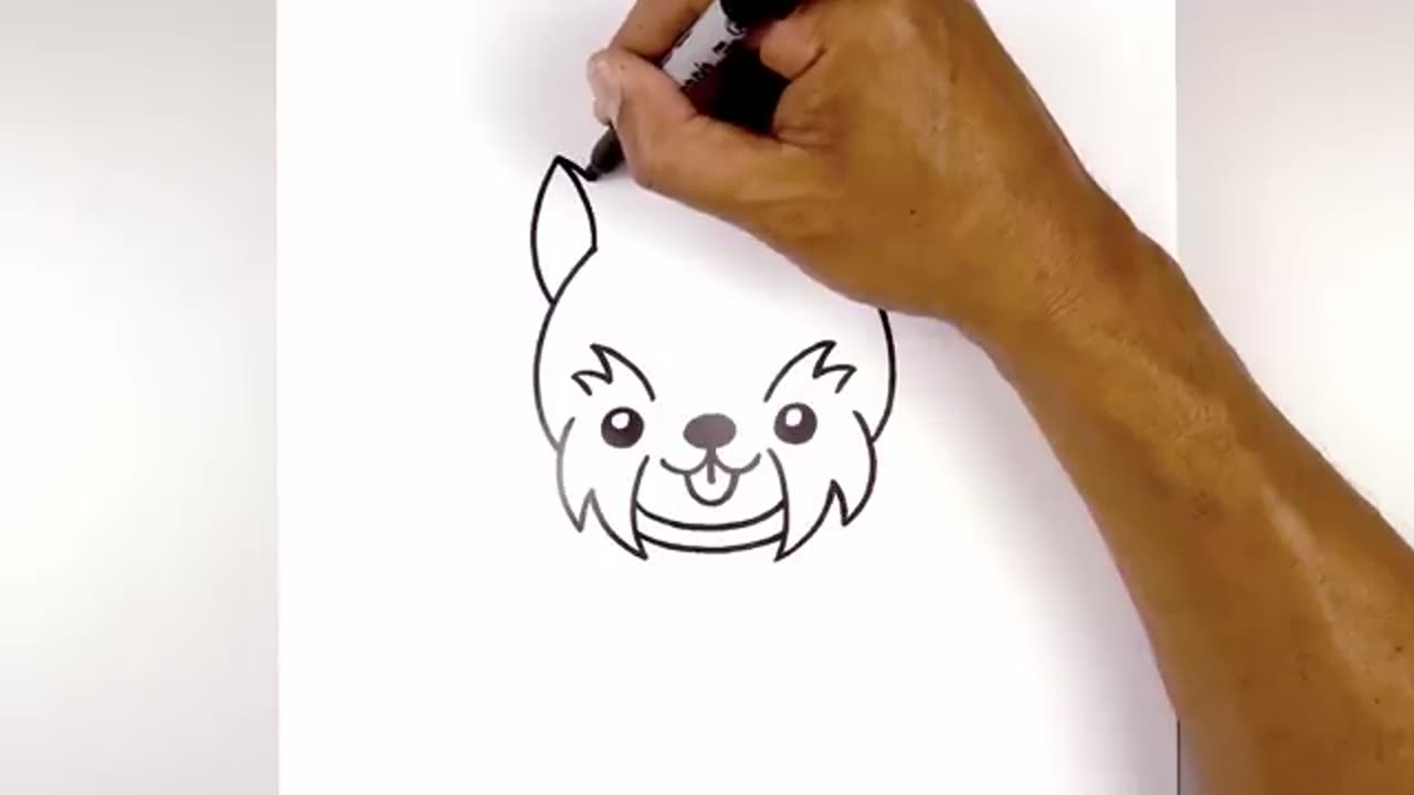 How to Draw a Dog _ Cartoon Schnauzer _ Step-by-Step