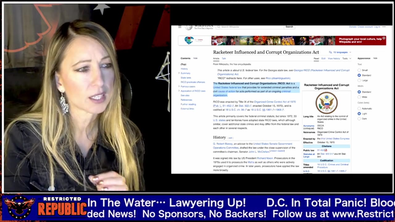 Restricted Republic - D.C. IN TOTAL PANIC! Sharks Are Circling… Lawyering Up! 2-13-25