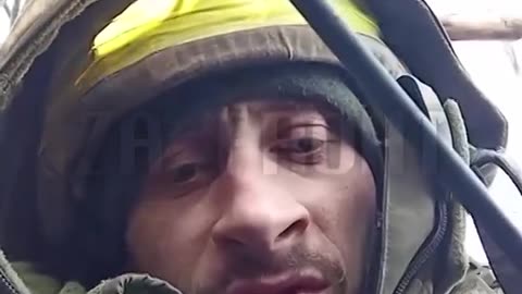 A Ukrainian soldier complains about the situation at the front