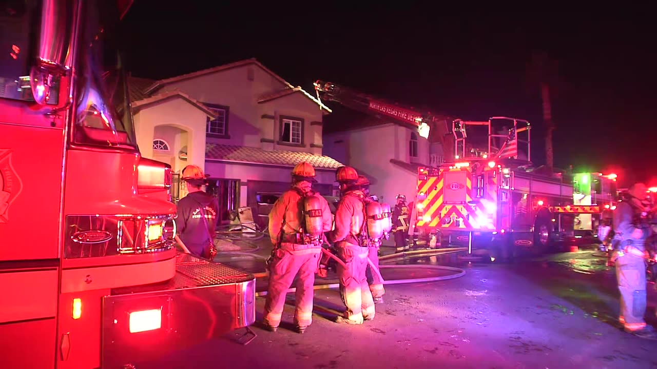 Dog dies after house fire in north Las Vegas Valley