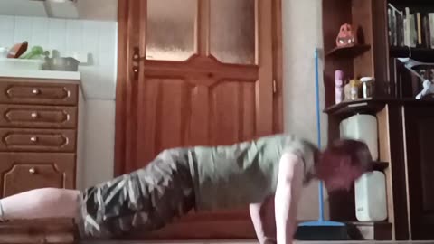 70 nonstop push ups