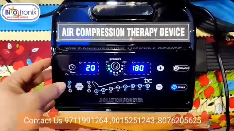 Pneumatic Sequential Air Compression therapy Device 8 Chamber for Varicose Vein