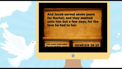 Audio Bible with KJV text Genesis Chapter 29