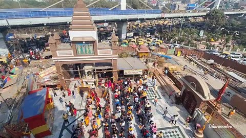 #patna #junction के पास #पटना #metro का निर्माण कार्य का अपडेट महावीर मंदिर से।