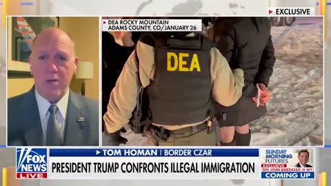 Border Czar Tom Homan: "The crossings on the border are down 93%"