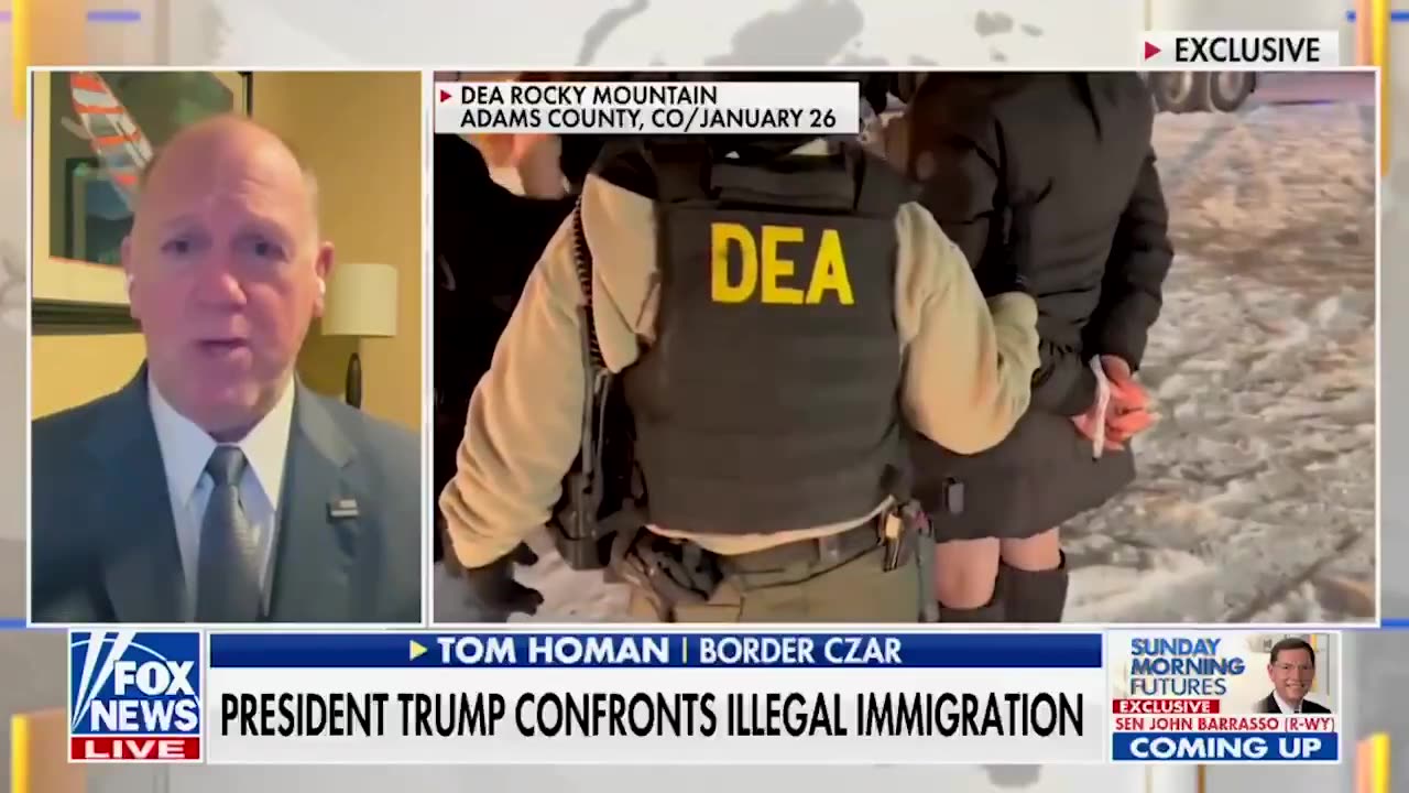 Border Czar Tom Homan: "The crossings on the border are down 93%"