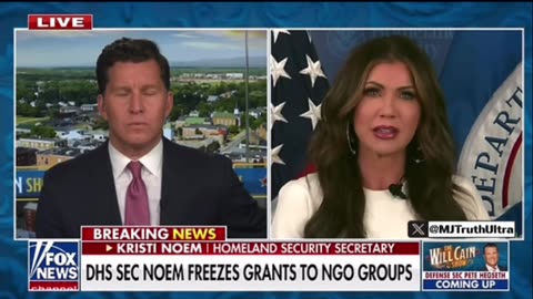 HHS Secretary Kristy Noem Announces she has Stopped All Grant Funds to NGO’s