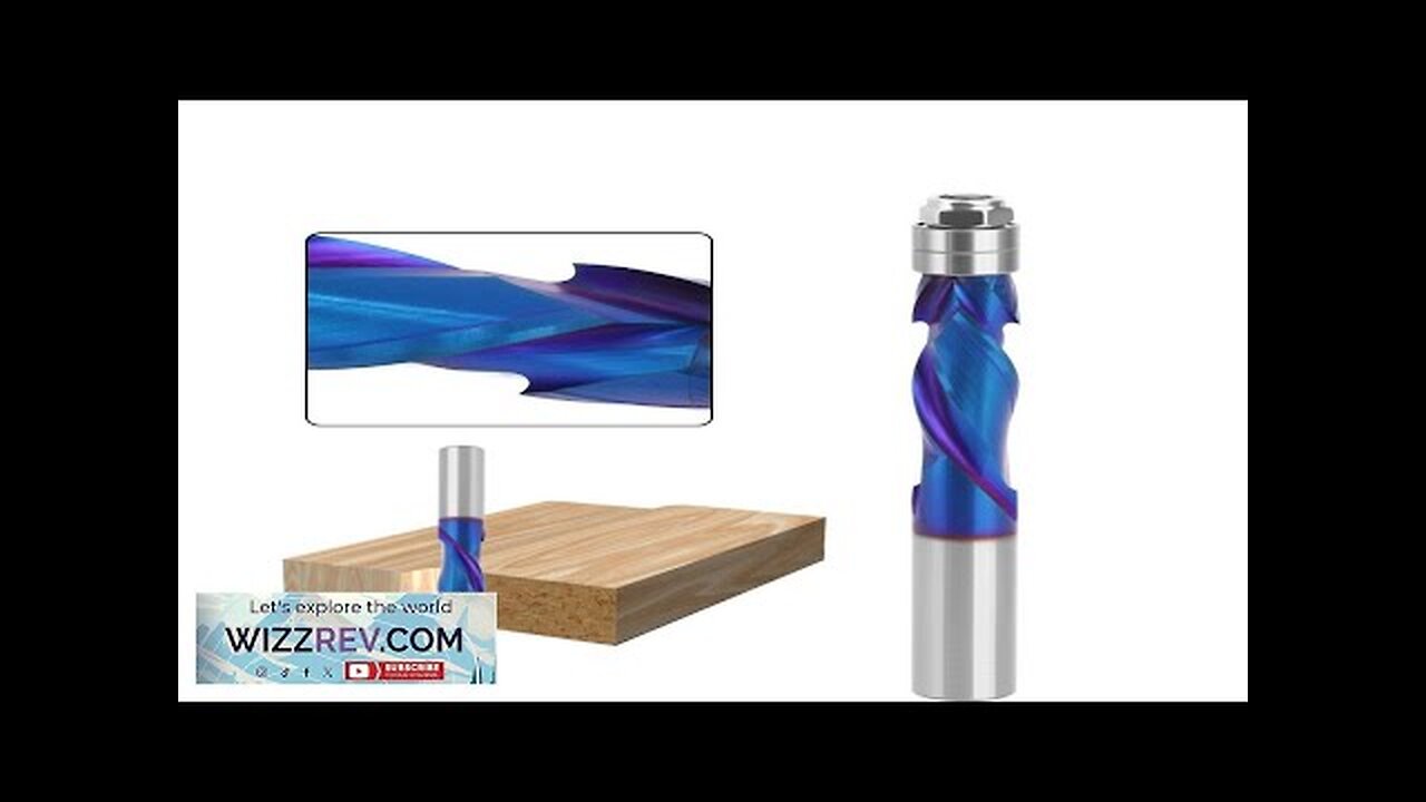 1/2" Shank Woodworking YK20 Carbide CNC Router Bit Blue Coated Compression Flush Review