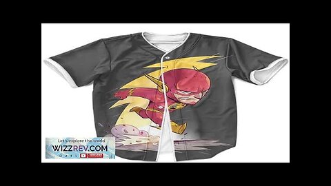 Justice League The Flash Chibi Design Gray Baseball Shirt Review