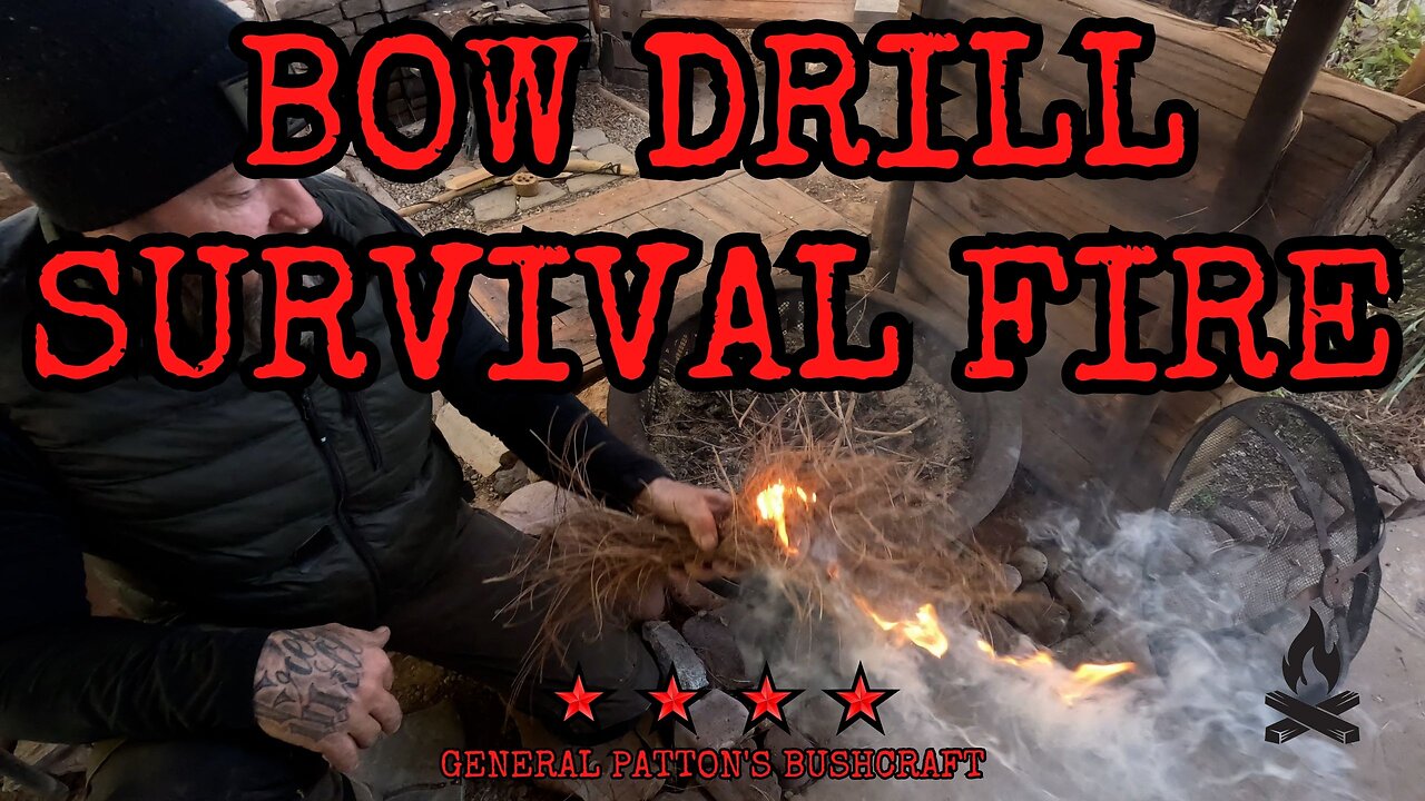 BOW DRILL SURVIVAL FIRE