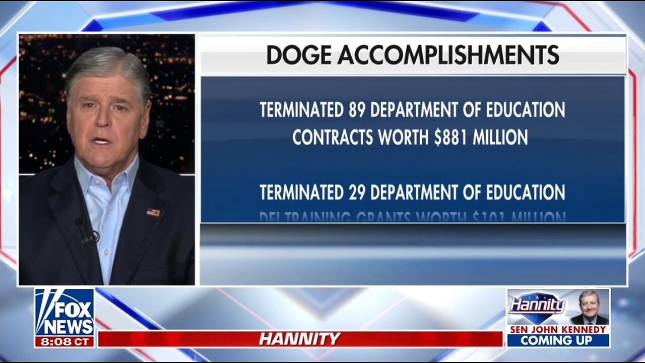 Hannity: DOGE Is On The Move