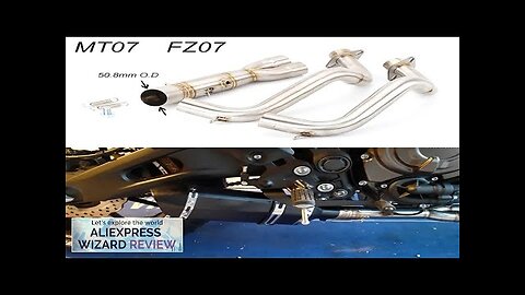 MOTORCYCLE EXHAUST MUFFLER FULL SYSTEM SLIP ON FOR YAMAHA MT07 mt-07 2014-2023 Review