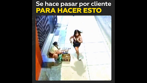 Mujer finge comprarle a vendedora ambulante para huir con su teléfono