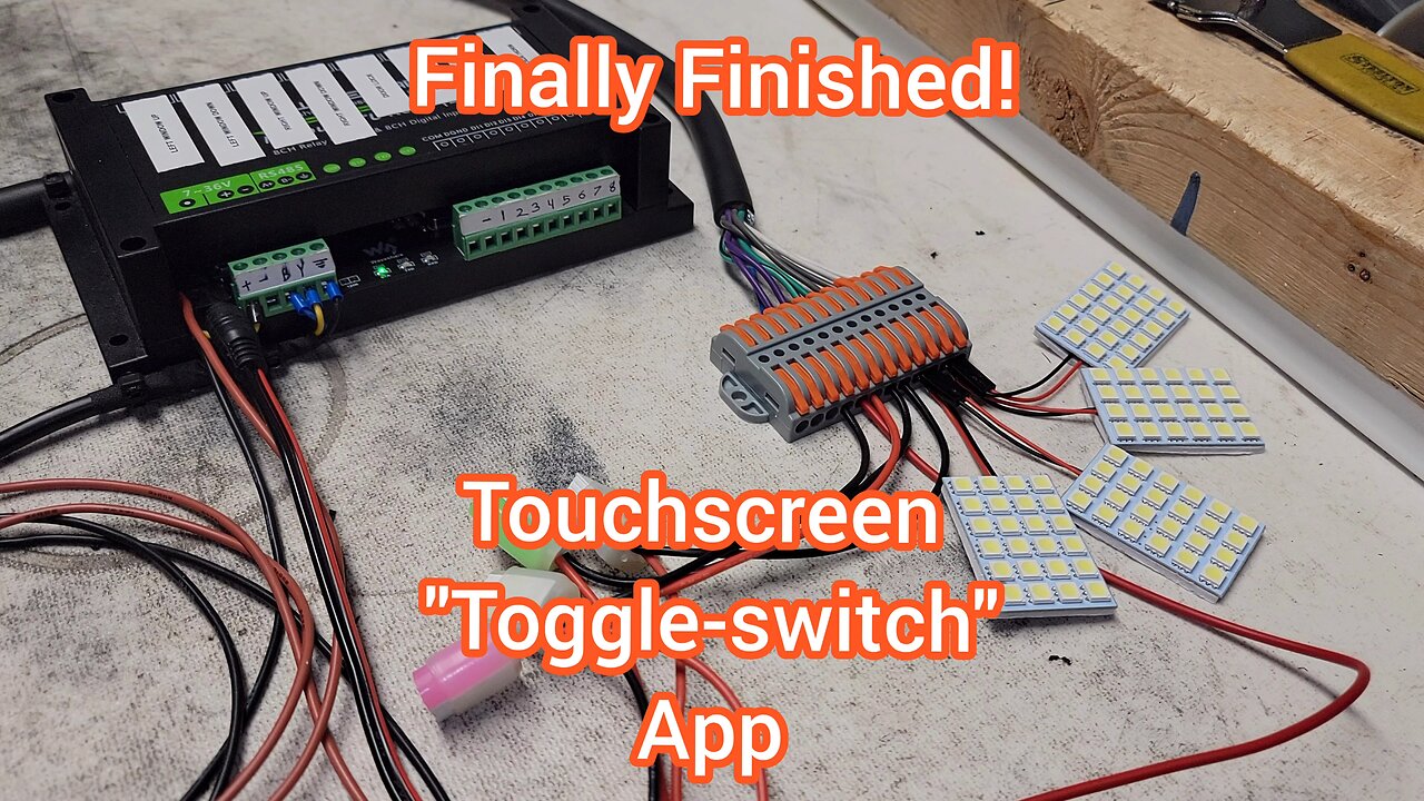 Toggle Switch App I designed from scratch over the years finally being put to its first use!