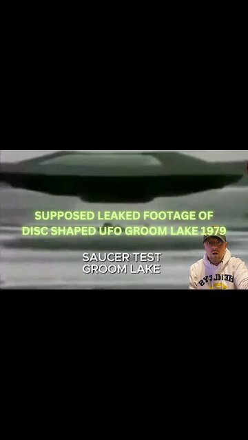 Supposed LEAKED footage showing Disc UFO test GROOM LAKE 1979