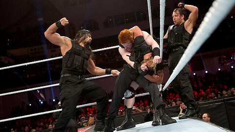 Sheamus, Ryback & Chris Jericho vs. The Shield: Raw, Feb. 18, 2013 @wwefree