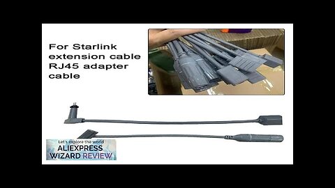 Black Single-head Extension Cable RJ45 Adapter Cable Suitable For Starlink Connected Review