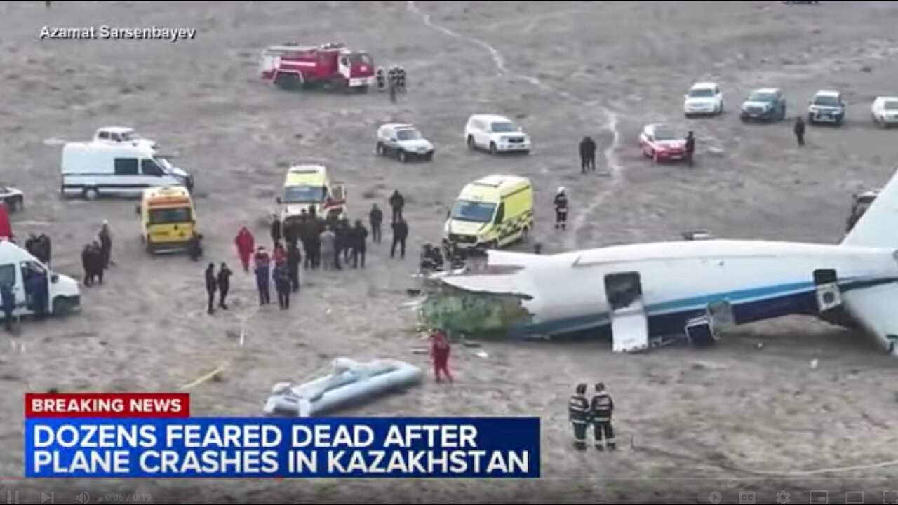 40 feared dead in Azerbaijan Airlines plane crash in Kazakhstan