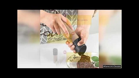 Wooden Salt and Pepper Mill Spice Nuts Mills Handheld Seasoning Grinder Bottle Review