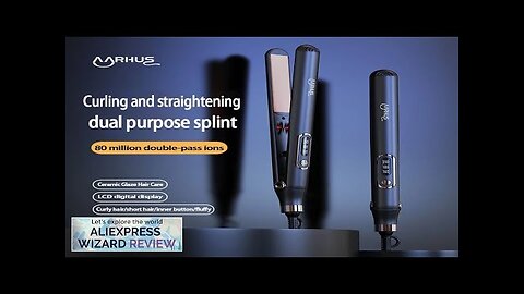 2-In-1 Professional Straightener Curler Negative Ion Perm For Long-Lasting Styling 10s Review