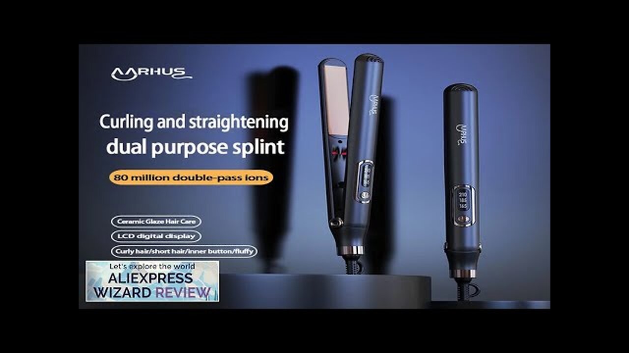 2-In-1 Professional Straightener Curler Negative Ion Perm For Long-Lasting Styling 10s Review