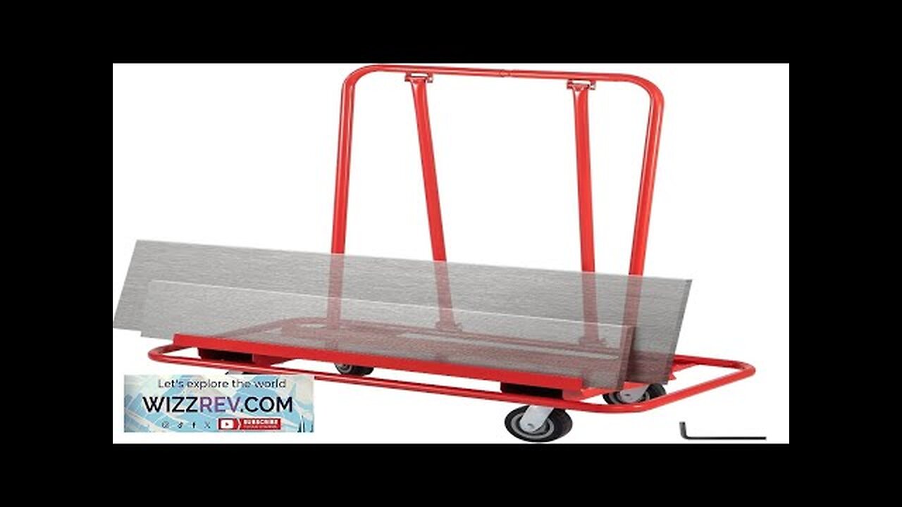 VEVOR Drywall Cart 45.3"L × 21.7"W × 31.5"H Drywall Sheet Carts Review