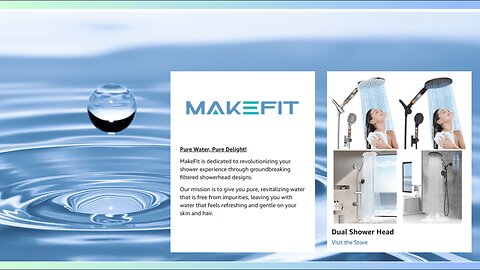 Dual Filtered Rain Shower Head Combo