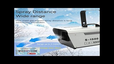 Wireless remote control snowflake machine 1500W DJ Snow Machine For Christmas Activities Review