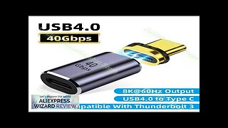 USB4.0 Thunderbolt3 Magnetic Adapter USB C To Type C 40Gbps 100W Fast Review