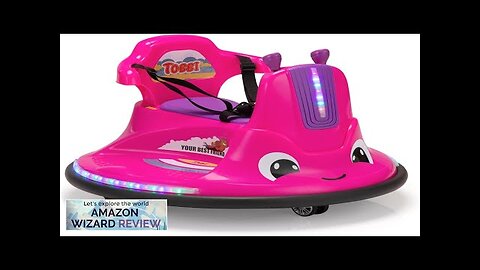 TOBBI Toddlers Bumper Car 12v Baby Electric Ride On Snail Shape Toy Review