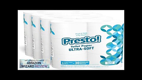 Amazon Brand Presto! 2-Ply Ultra-Soft Toilet Paper 24 Family Mega Rolls Review