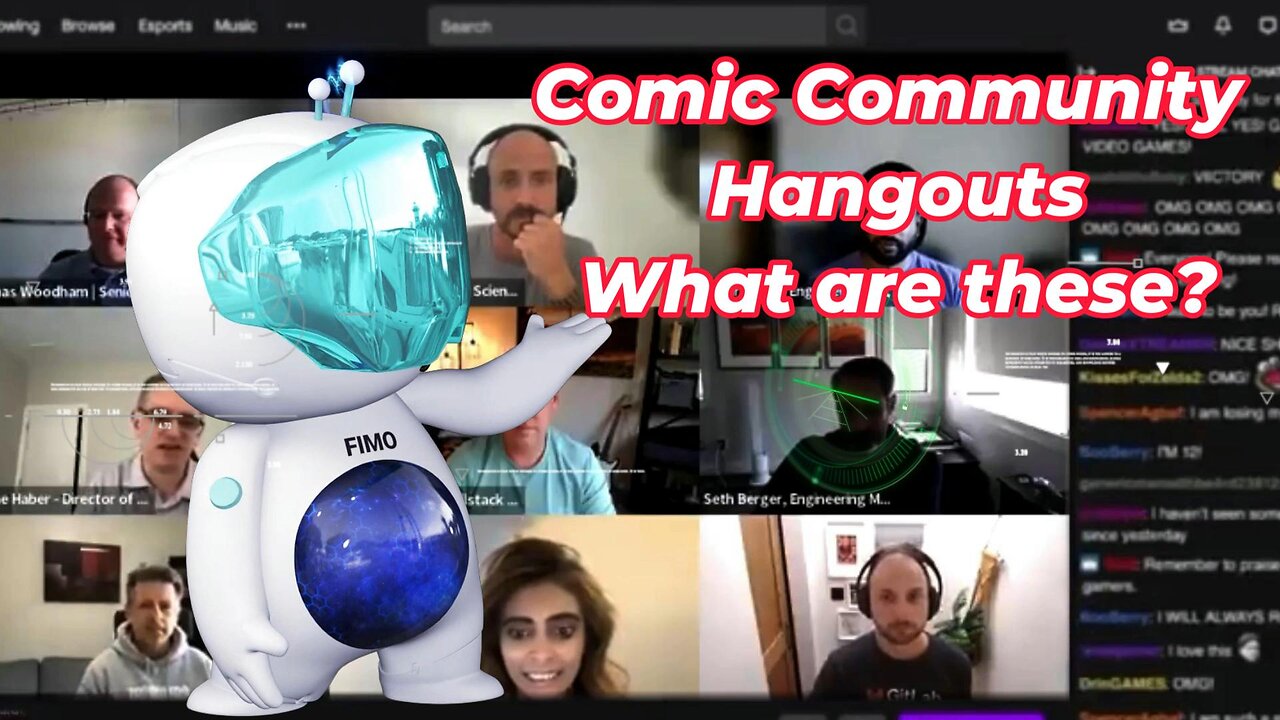 Comic Community Hangouts on YouTube are Weird.