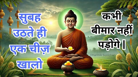 सुबह उठते ही एक चीज़ खालो | कभी बीमार नहीं पड़ोगे | Gautam Buddha Story On Healthy Body Secret