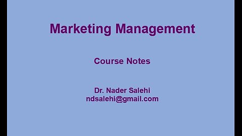 Chapter 8-Market Segments & Targets