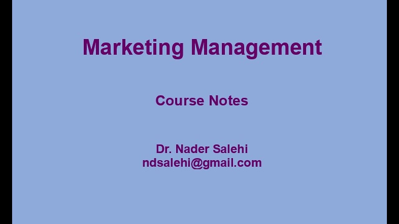 Chapter 8-Market Segments & Targets