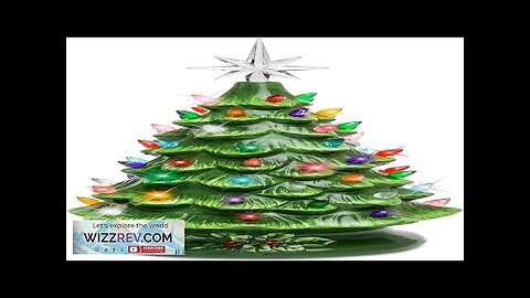 Best Choice Products 15in Ceramic Christmas Tree Pre-lit Hand-Painted Tabletop Holiday Review