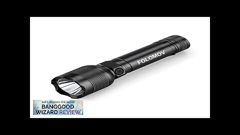 Folomov Hold-1 1000LM Strong Light LED Flashlight With 18650 Battery Type-C Fast Review